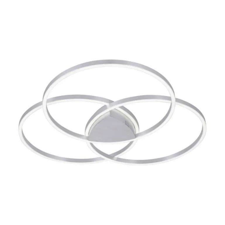 Plafonnier Paul Neuhaus Q-KATE LED Argenté, 3 lumières, Télécommandes