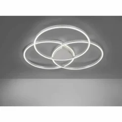 Plafonnier Paul Neuhaus Q-KATE LED Argenté, 3 lumières, Télécommandes