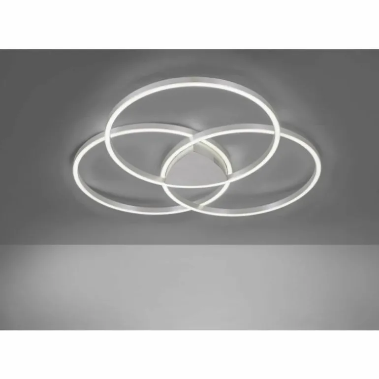 Plafonnier Paul Neuhaus Q-KATE LED Argenté, 3 lumières, Télécommandes