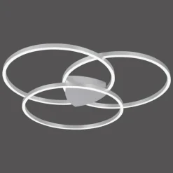 Plafonnier Paul Neuhaus Q-KATE LED Argenté, 3 lumières, Télécommandes