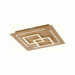 Plafonnier Paul Neuhaus Q-LINEA LED Bois clair, 4 lumières, Télécommandes