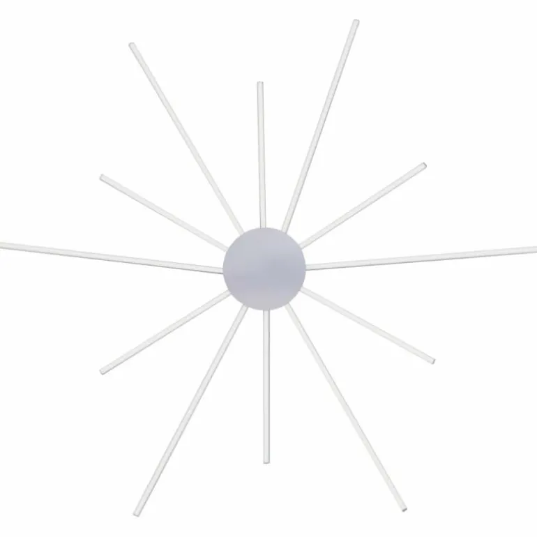 Plafonnier Paul Neuhaus Q-SUNSHINE LED Aluminium, 12 lumières, Télécommandes