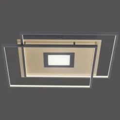 Plafonnier Paul Neuhaus Q-AMIRA LED Noir, 1 lumière, Télécommandes