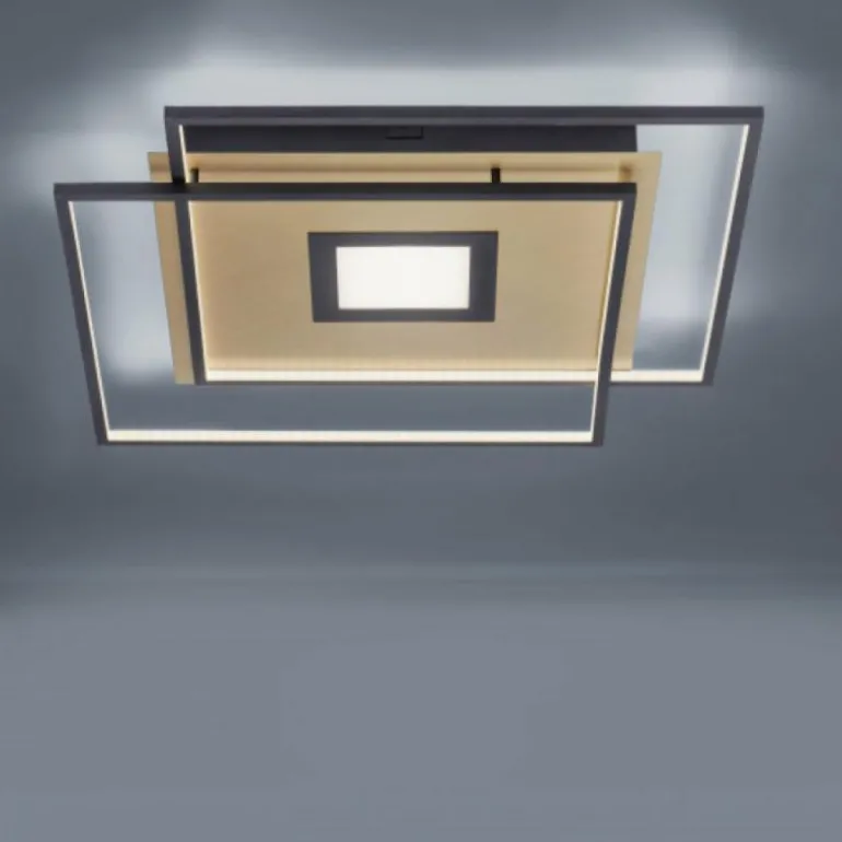 Plafonnier Paul Neuhaus Q-AMIRA LED Noir, 1 lumière, Télécommandes