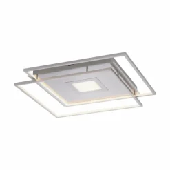 Plafonnier Paul Neuhaus Q-AMIRA LED Nickel mat, 1 lumière, Télécommandes