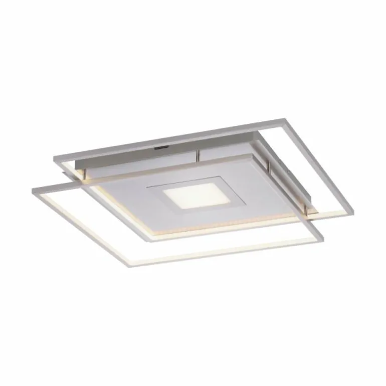 Plafonnier Paul Neuhaus Q-AMIRA LED Nickel mat, 1 lumière, Télécommandes