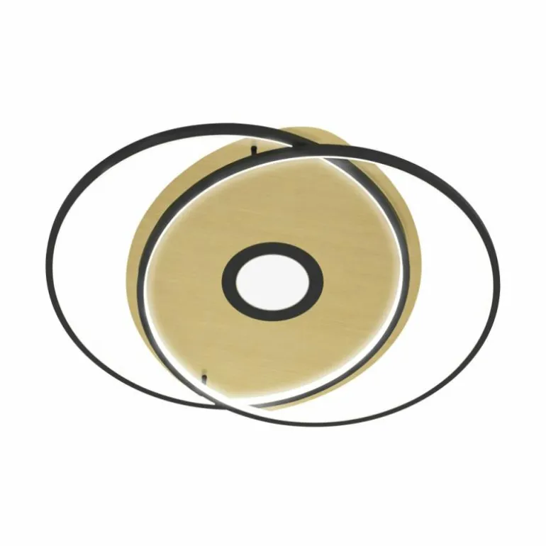 Plafonnier Paul Neuhaus Q-AMIRA LED Noir, 1 lumière, Télécommandes