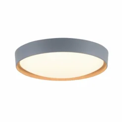 Plafonnier Paul Neuhaus Q-EMILIA LED Gris, Couleur bois, 1 lumière, Télécommandes