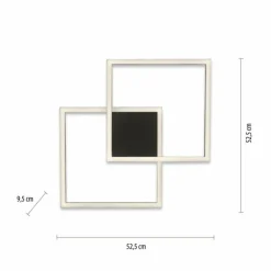 Plafonnier Paul Neuhaus Q-MARKO LED Noir, 1 lumière, Télécommandes, Changeur de couleurs