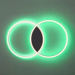 Plafonnier Paul Neuhaus Q-MARKO LED Noir, 1 lumière, Télécommandes, Changeur de couleurs