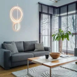 Plafonnier Paul Neuhaus Q-ARKOA LED Acier brossé, 1 lumière, Télécommandes, Changeur de couleurs