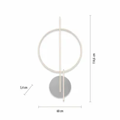 Plafonnier Paul Neuhaus Q-ARKOA LED Acier brossé, 1 lumière, Télécommandes, Changeur de couleurs