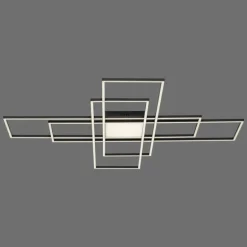 Plafonnier Paul Neuhaus Q-ASMIN LED Noir, 2 lumières, Télécommandes