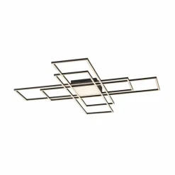 Plafonnier Paul Neuhaus Q-ASMIN LED Noir, 2 lumières, Télécommandes