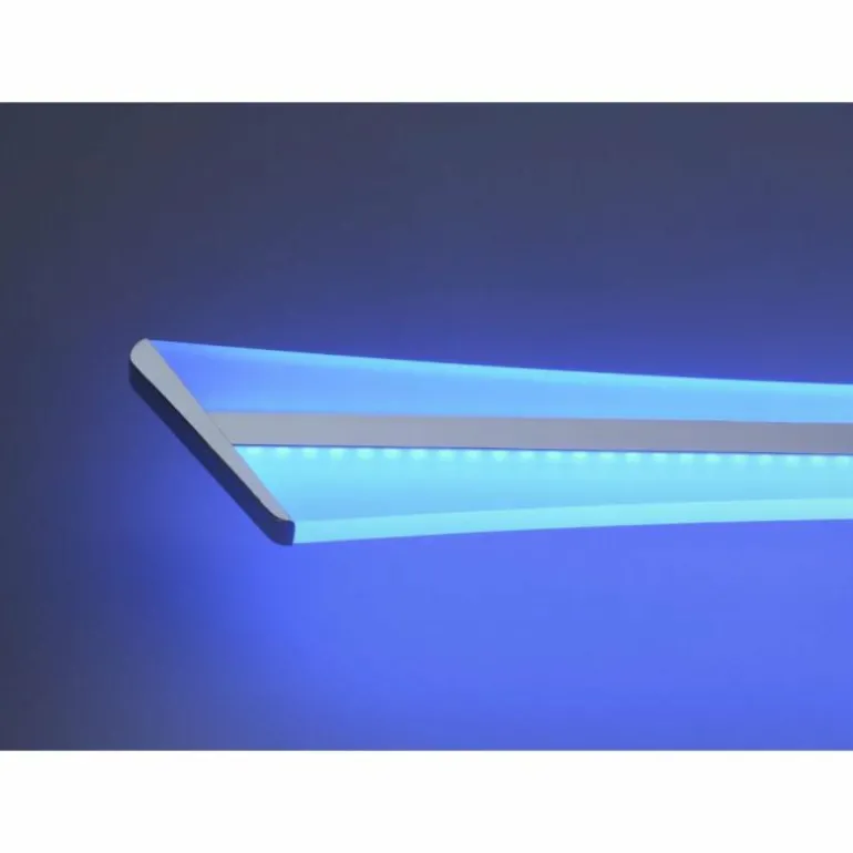 Plafonnier Paul Neuhaus Q-Riller LED Chrome, 2 lumières, Télécommandes, Changeur de couleurs