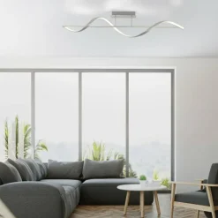 Plafonnier Paul Neuhaus QSWING LED Argenté, 1 lumière, Télécommandes