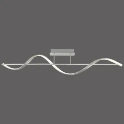 Plafonnier Paul Neuhaus QSWING LED Argenté, 1 lumière, Télécommandes