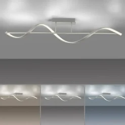 Plafonnier Paul Neuhaus QSWING LED Argenté, 1 lumière, Télécommandes