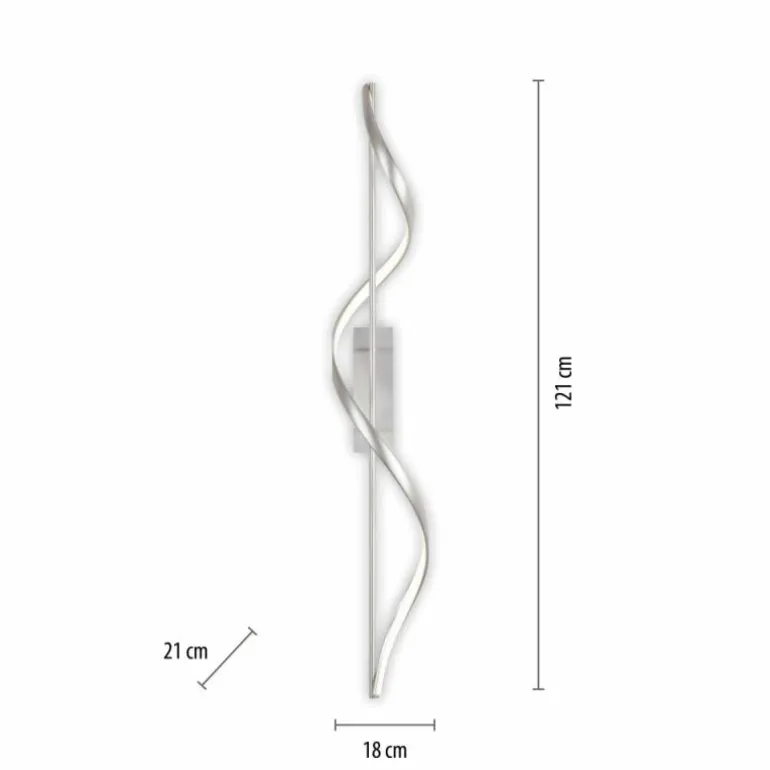 Plafonnier Paul Neuhaus QSWING LED Argenté, 1 lumière, Télécommandes