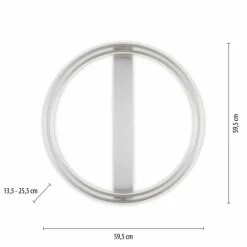 Plafonnier Paul Neuhaus Q-BELUGA LED Argenté, 1 lumière, Télécommandes