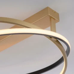 Plafonnier Paul Neuhaus Q-BELUGA LED Or, 1 lumière, Télécommandes