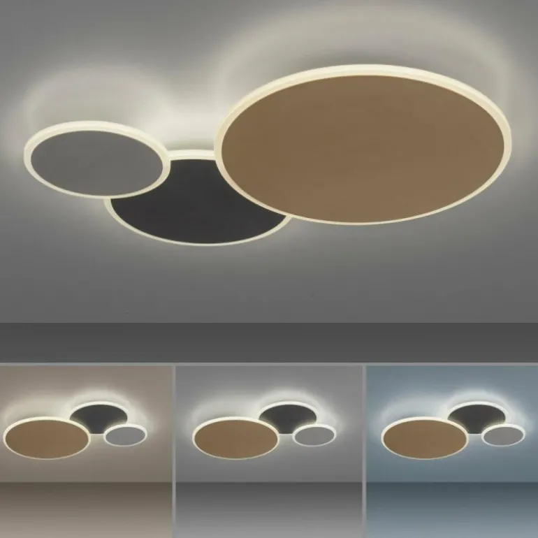 Plafonnier Paul Neuhaus Q-PIATO LED Blanc, 1 lumière, Télécommandes