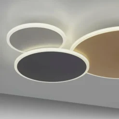 Plafonnier Paul Neuhaus Q-PIATO LED Blanc, 1 lumière, Télécommandes