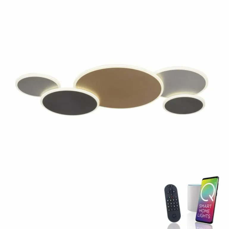 Plafonnier Paul Neuhaus Q-PIATO LED Blanc, 1 lumière, Télécommandes