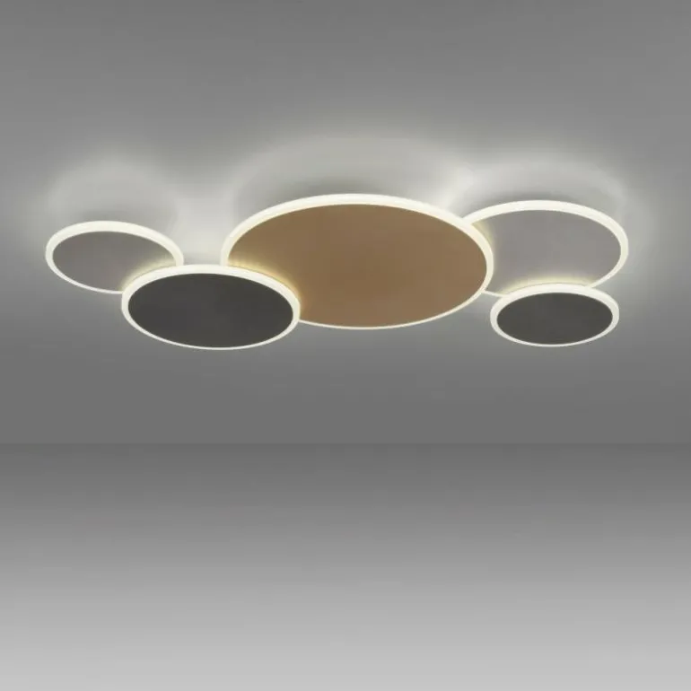 Plafonnier Paul Neuhaus Q-PIATO LED Blanc, 1 lumière, Télécommandes