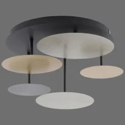 Plafonnier Paul Neuhaus Q-PIATO LED Blanc, 1 lumière, Télécommandes