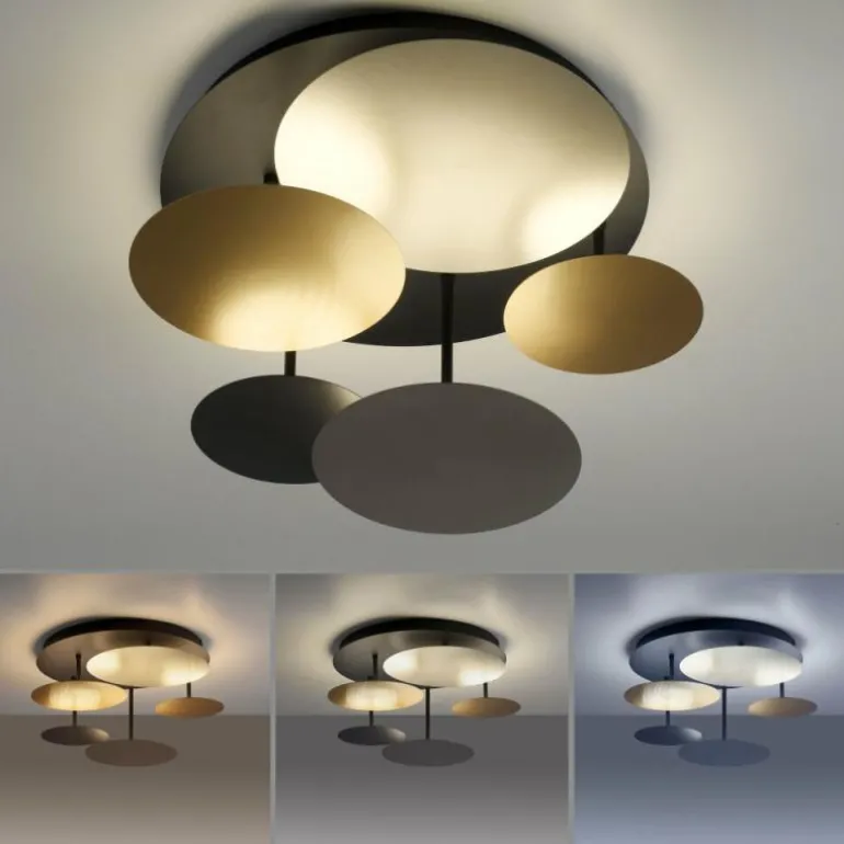 Plafonnier Paul Neuhaus Q-PIATO LED Blanc, 1 lumière, Télécommandes