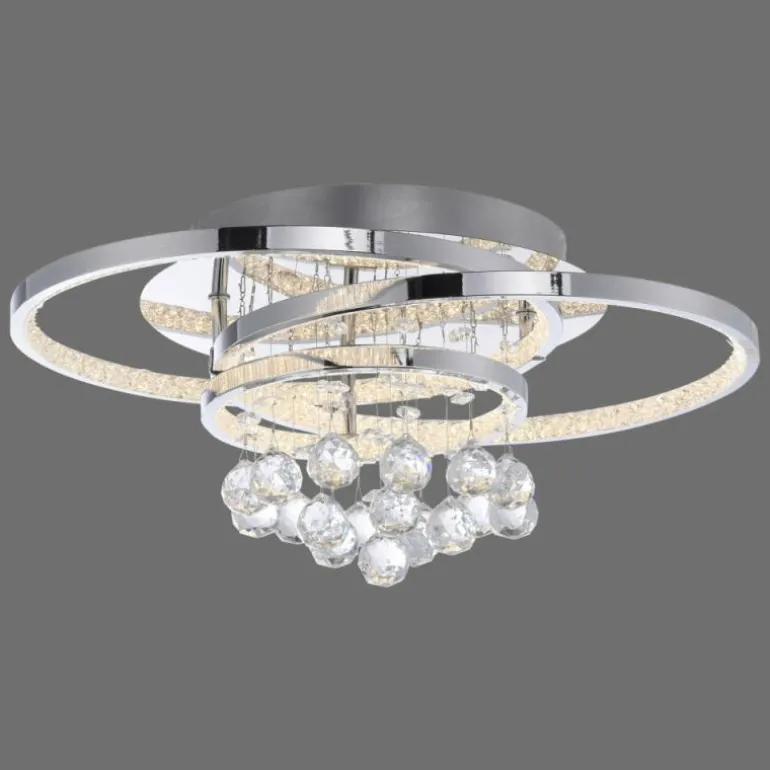 Plafonnier Paul Neuhaus ROTAZO LED Argenté, 1 lumière