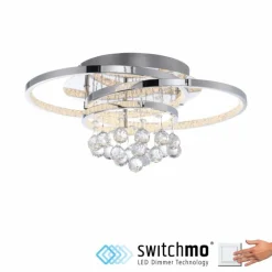 Plafonnier Paul Neuhaus ROTAZO LED Argenté, 1 lumière