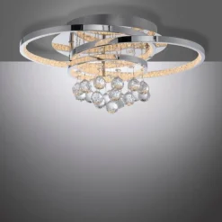 Plafonnier Paul Neuhaus ROTAZO LED Argenté, 1 lumière