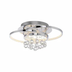 Plafonnier Paul Neuhaus ROTAZO LED Argenté, 1 lumière