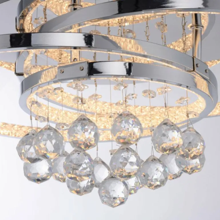 Plafonnier Paul Neuhaus ROTAZO LED Argenté, 1 lumière