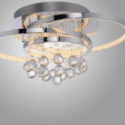 Plafonnier Paul Neuhaus ROTAZO LED Argenté, 1 lumière