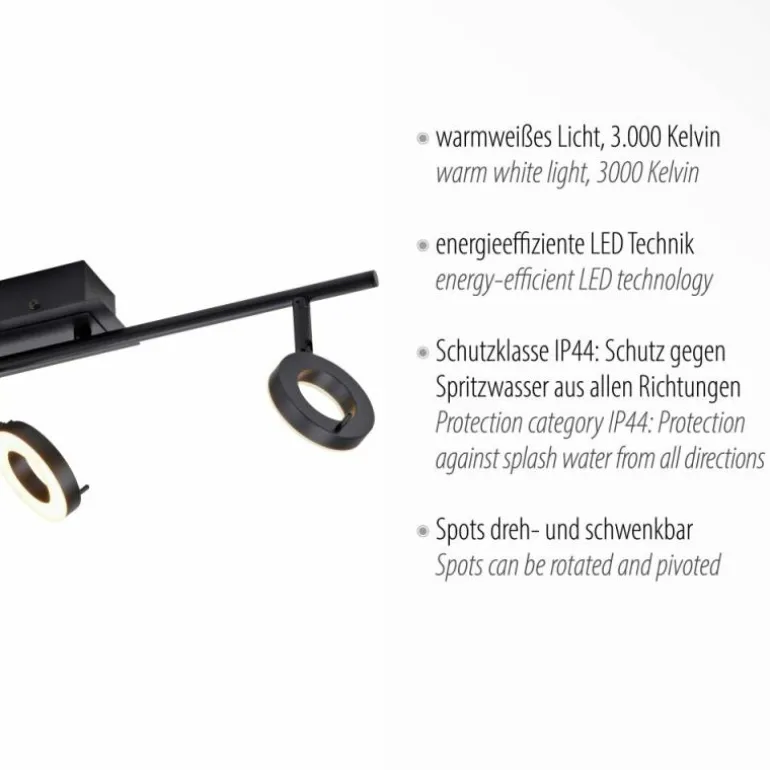 Plafonnier Paul Neuhaus SILEDA Anthracite, 3 lumières