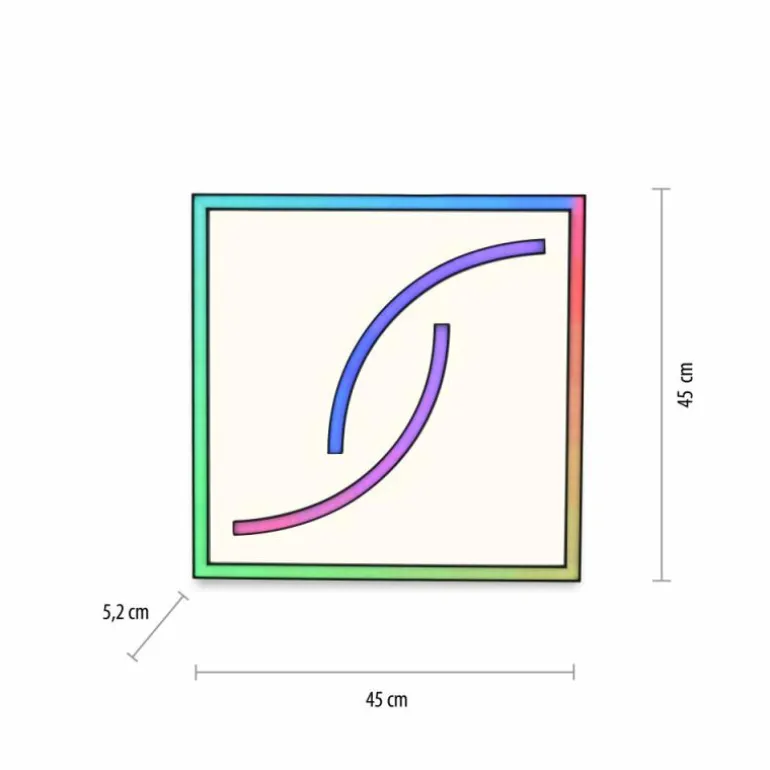 Plafonnier Paul Neuhaus SERPENT LED Noir, 1 lumière, Télécommandes, Changeur de couleurs