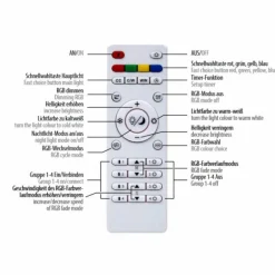 Plafonnier Paul Neuhaus SERPENT LED Noir, 1 lumière, Télécommandes, Changeur de couleurs