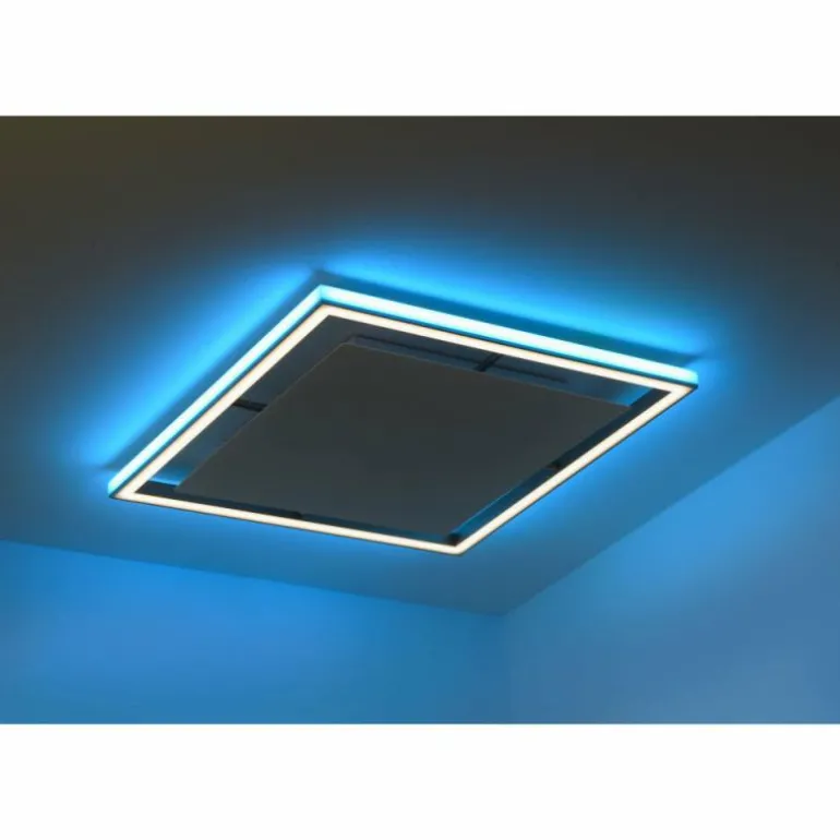 Plafonnier Paul-Neuhaus HELIX LED Aluminium, 2 lumières, Télécommandes