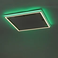 Plafonnier Paul-Neuhaus HELIX LED Aluminium, 2 lumières, Télécommandes