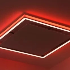 Plafonnier Paul-Neuhaus HELIX LED Aluminium, 2 lumières, Télécommandes