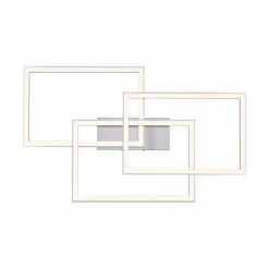 Plafonnier Paul-Neuhaus HELIX LED Aluminium, 6 lumières, Télécommandes