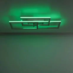 Plafonnier Paul-Neuhaus HELIX LED Aluminium, 6 lumières, Télécommandes