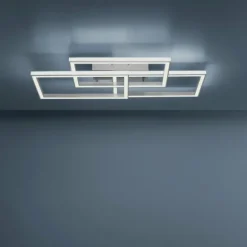 Plafonnier Paul-Neuhaus HELIX LED Aluminium, 6 lumières, Télécommandes