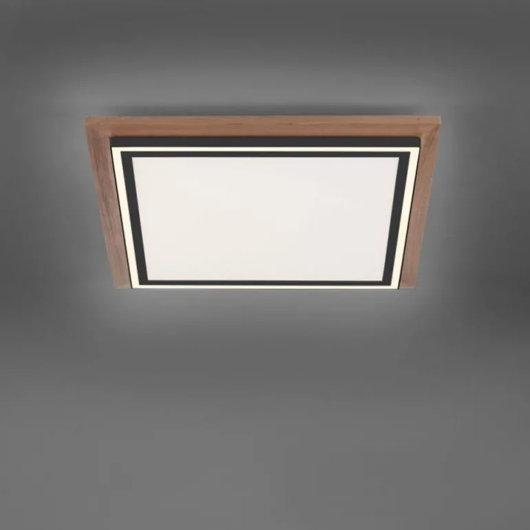 Plafonnier Paul-Neuhaus PALMA LED Écru, Noir, 2 lumières, Télécommandes