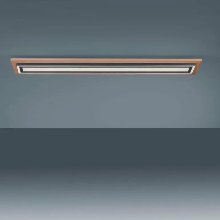 Plafonnier Paul-Neuhaus PALMA LED Écru, Noir, 2 lumières, Télécommandes