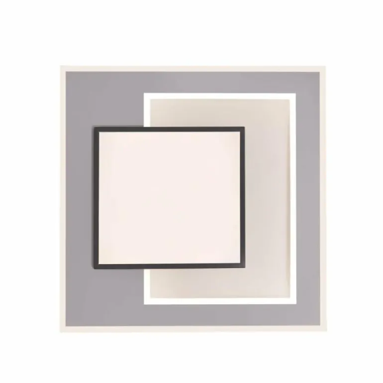 Plafonnier Paul-Neuhaus Q-ALTA LED Noir, 1 lumière, Télécommandes