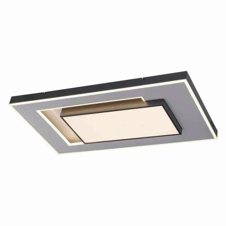 Plafonnier Paul-Neuhaus Q-ALTA LED Noir, 1 lumière, Télécommandes